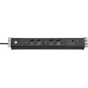 Brennenstuhl 1156057984 prolunghe e multiple 3 m 4 presa(e) AC Nero Image