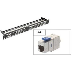 Renkforce KSV8 24 Port Netzwerk-Patchpanel CAT 8.1 1 HE (RF-3829134) Image