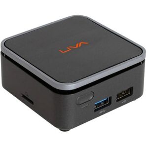 Elitegroup ECS LIVA Q2 Intel® Celeron® N N4120 4 GB LPDDR4-SDRAM 64 GB eMMC Windows 11 Mini PC Nero, Argento (95-695-ND9A91) Image