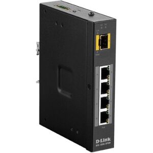 D-Link DIS‑100G‑5PSW Non gestito L2 Gigabit Ethernet (10/100/1000) Supporto Power over Ethernet (PoE) Nero (DIS-100G-5PSW) Image
