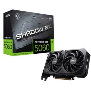 MSI GeForce RTX 5060 8G SHADOW 2X OC NVIDIA 8 GB GDDR7 (RTX50608GSHAD2XOCB) Image
