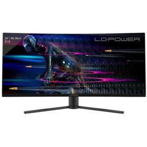LC-Power LC-M34-UWQHD-165-C Monitor PC 86,4 cm (34") 3440 x 1440 Pixel UltraWide Quad HD Nero, Rosso Image