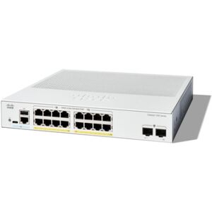 Cisco Systems Catalyst 1200 Gestito L2 Gigabit Ethernet (10/100/1000) Supporto Power over Ethernet (PoE) Grigio (C1200-16P-2G) Image