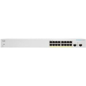 Cisco Systems CBS220-16P-2G Gestito L2 Gigabit Ethernet (10/100/1000) Supporto Power over Ethernet (PoE) Bianco (CBS220-16P-2G-EU) Image