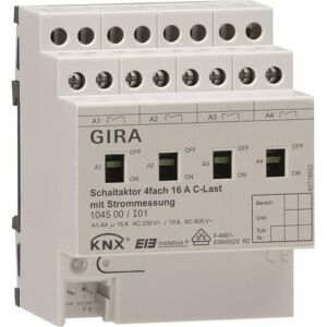 GIRA Schaltaktor 4fach REG KNX/EIB 16A C-Last 104500 (104500) Image