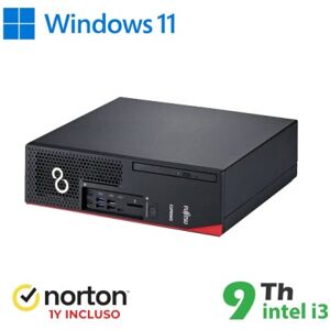 RINOVO PC FUJITSU REFURBISHED ESPRIMO D738 SFF i3-9X00 DDR4 16GB SSD 256GB W11 PRO NO DVD GRADE A 1Y + NORTON (RN54432311) Image