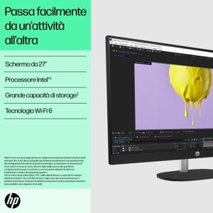 HP 27 inch All-in-One 27-cr0055nl PC Intel® Core™ i5 i5-1335U 16 GB DDR4-SDRAM 512 GB SSD Windows 11 Home (BN6H8EA#ABZ) Image