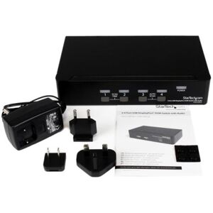 StarTech.com Switch KVM DisplayPort USB a 4 porte con audio (SV431DPUA) Image