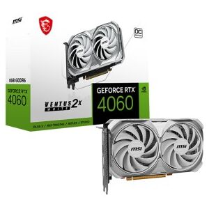 MSI GeForce RTX 4060 VENTUS 2X WHITE 8G OC NVIDIA 8 GB GDDR6 (912-V516-032) Image
