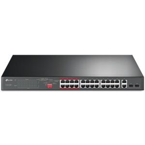 TP-Link TL-SL1226P Non gestito Fast Ethernet (10/100) Supporto Power over Ethernet (PoE) 1U Grigio (TL-SL1226P) Image