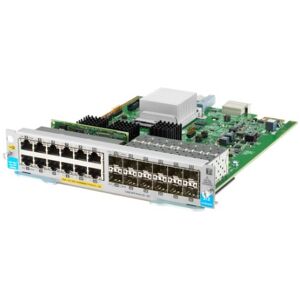 HPE Aruba Networking 12-port 10/100/1000BASE-T PoE+ / 12-port 1GbE SFP MACsec v3 zl2 Module (J9989A) Image