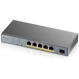 Zyxel GS1350-6HP-EU0101F switch di rete Gestito L2 Gigabit Ethernet (10/100/1000) Supporto Power over Ether (GS1350-6HP-EU0101F) Image