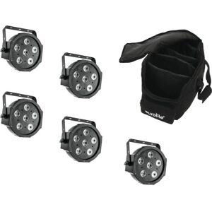 EuroLite Set 5x LED SLS-6 TCL Spot + Soft-Bag (20000426) Image