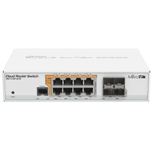 Mikrotik CRS112-8P-4S-IN switch di rete Gigabit Ethernet (10/100/1000) Supporto Power over Ethernet (PoE) Bianco Image