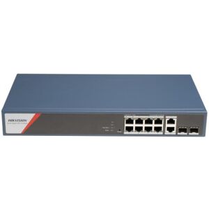 Hikvision DS-3E1512HP-SI-8P2T2F switch di rete Gestito Gigabit Ethernet (10/100/1000) Supporto Power over Ethernet (PoE) Blu Image