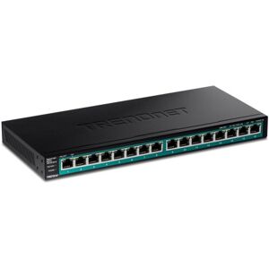 Trendnet TPE-TG161H switch di rete Gigabit Ethernet (10/100/1000) Supporto Power over Ethernet (PoE) Nero Image