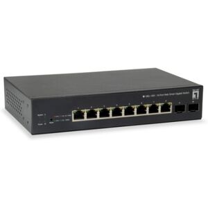 LevelOne GEP-1051 switch di rete Gestito L2/L3/L4 Gigabit Ethernet (10/100/1000) Supporto Power over Ethernet (PoE) Nero Image