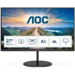 AOC V4 U27V4EA Monitor PC 68,6 cm (27") 3840 x 2160 Pixel 4K Ultra HD LED Nero Image