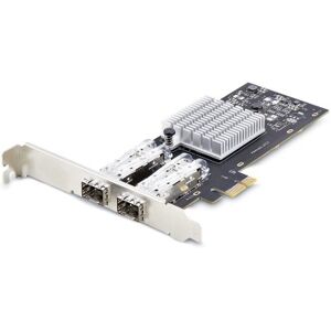 StarTech.com Scheda di Rete SFP GbE a 2 Porte, PCIe 2.1 x1, Intel I210-IS, Controller 1GbE, 1000BASE rame/ (P021GI-NETWORK-CARD) Image
