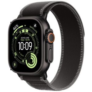 Apple Watch Ultra 3 GPS + Cellular 49mm Black Titanium Case with Black/Charcoal Trail Loop - M/L (MF1H4QF/A) Image