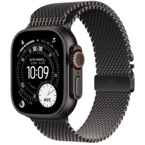 Apple Watch Ultra 3 GPS + Cellular 49mm Cassa Titanio Nero con Loop in maglia Milanese Titanio Nero - Small (MF1N4QF/A) Image