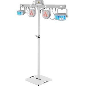 EuroLite Set LED KLS Laser Bar FX-Lichtset weiß + BPS-2 Boxenhochständer weiß (20000920) Image