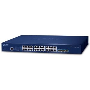 PLANET Layer 3 24-Port 10/100/1000T Gestito L3 Gigabit Ethernet (10/100/1000) 1U Blu (SGS-6310-24T4X) Image