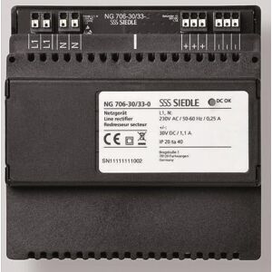Siedle NG 706-30/33-0 Netzgerät Schwarz (210010267-00) Image