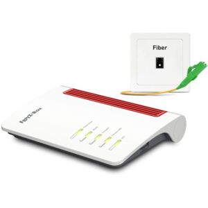 Box FRITZ! 5530 Fibre AON router wireless Gigabit Ethernet Dual-band (2.4 GHz/5 GHz) Bianco (20002937) Image