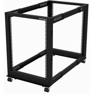 StarTech.com Armadio Server Rack con 4 staffe a Telaio Aperto 15U con profondità regolabile da 59-104cm - Rack p (4POSTRACK15U) Image