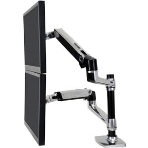 Ergotron LX Series Dual Stacking Arm 61 cm (24") Argento (45-248-026) Image