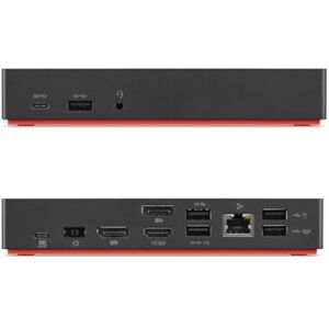 Lenovo 40AF0135EU replicatore di porte e docking station per notebook Cablato Nero (40AF0135EU) Image