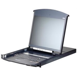 Aten KL1108VN console a rack 48,3 cm (19") 1280 x 1024 Pixel Metallo Nero 1U (KL1108VNAXAXGIT) Image