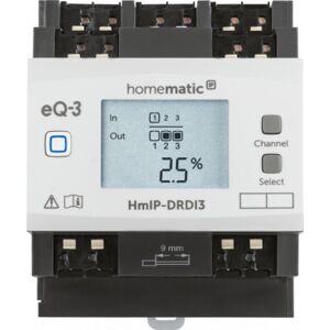 Homematic IP HMIP-DRDI3 DIN montato su guida Attuatore dimmer 3 canali (154434A0) Image