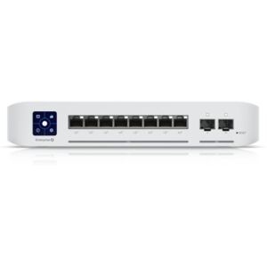 UBIQUITI SWITCH 8 PORTE LAN GIGABIT POE, Layer 3 with 2.5 GbE PoE+ output, 2P 10G SFP+, USW-Enterprise-8-PoE Image