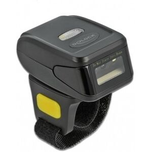 DeLOCK Ring Barcode Scanner 1D and 2D with 2.4 GHz or Bluetooth Lettore di codici a barre indossabile 1D/2D CMOS Nero (90508) Image