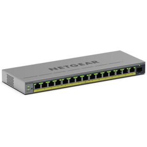 Netgear GS116EPP Gestito L2/L3 Gigabit Ethernet (10/100/1000) Supporto Power over Ethernet (PoE) Grigio (GS116EPP-100EUS) Image