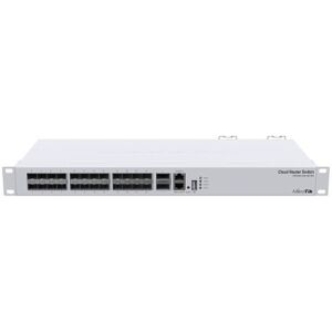 Mikrotik CRS326-24S+2Q+RM switch di rete Gestito L3 Fast Ethernet (10/100) 1U Bianco (CRS326-24S+2Q+RM) Image