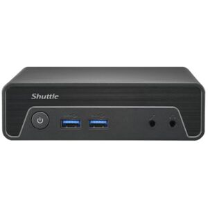 Shuttle NE1010XA PC/stazione di lavoro Intel® N N100 8 GB DDR4-SDRAM 128 GB SSD Slim PC Mini PC Nero Image