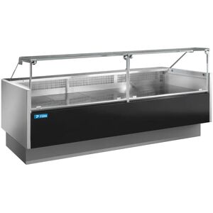 Banco frigo per gastronomia ventilato temp. da +2°C a +5°C L104 cm con vetro dritto linea MADRID Image