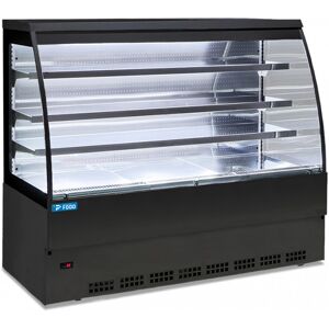 Vetrina espositiva self service nera ventilata temp +3°C a +5°C L905xP800xH1525 mm linea SELF Image