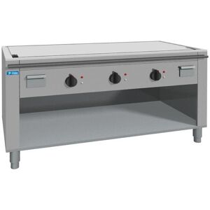 Piastra teppanyaki in AISI 430 elettrica su base con 3 zone di cottura lunghezza 1200 mm Image