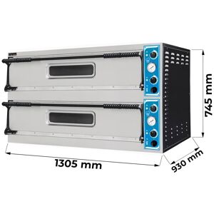 Forno pizza elettrico a camera doppia per 6 + 6 pizze Ø 32 cm sviluppo in larghezza serie EMME Image