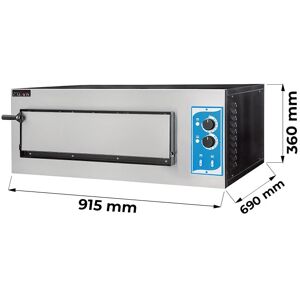Fornetto pizza elettrico camera singola con porta cieca per 1 pizza Ø 45 cm   1 teglia EN 60x40 Image