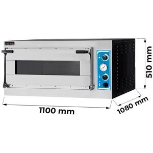 Forno panificazione elettrico con camera maggiorata in altezza per 2 teglie EN 60x40 serie GLASS Image