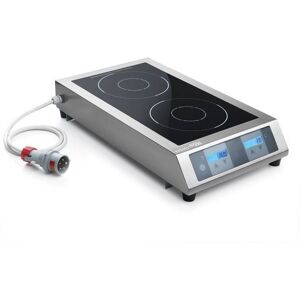 Piastra ad induzione trifase a 2 zone superficie induttive Ø da 12 a 28 cm potenza 3500 + 3500 watt Image