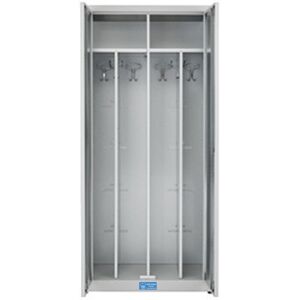 Armadio spogliatoio zincoplastificato con 2 ante L800xP500xH1800 mm Image