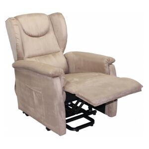 Relax e Design Poltrona Relax Lift (alzapersona) 2 motori mod. EMMA (Cotone grigio cons 5 giorni) Image