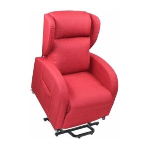 Relax e Design IVA 4% Poltrona Relax Lift (alzapersona) 1 Motore, Vibro Massaggio, Riscaldamento, 4 ruote, mod. Diletta (Microfibra blu cons 5 giorni) Image