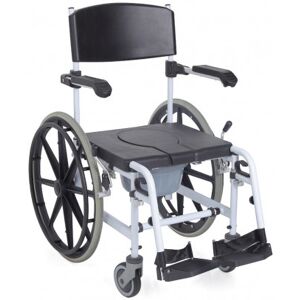 MORETTI RS847 - Sedia comoda per WC e per doccia ad autospinta – Imbottitura in PU Image